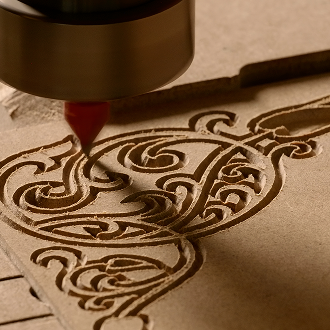 Acrylic Wood Engraving